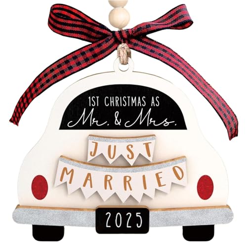 Personalized Wedding Ornament 2025 - New Home & Car Keepsake