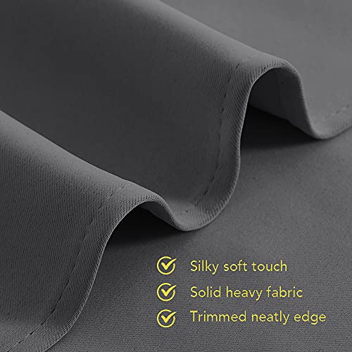 NICETOWN Gray Blackout Curtains - Thermal Insulated Drapery Panels (70x84 inches, 2 Panels)