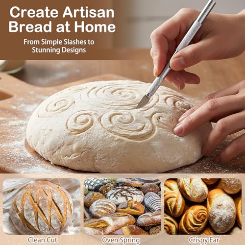 Professional Sourdough Scoring Tool Set - 2PCS with 20 Blades