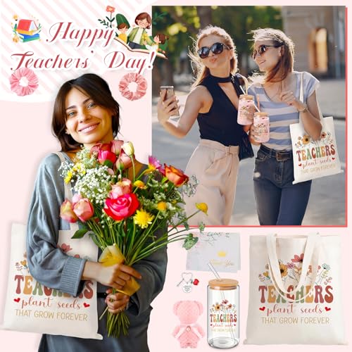 Teacher Appreciation Gift Box Set with Tote, Notebook, Pens & More - Teacher's Day