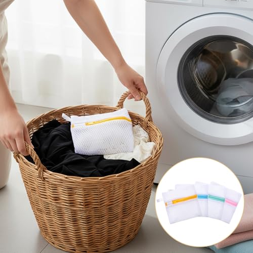 4-Pack Laundry Pod Anti-Sticking Bags for Delicates - Mesh Wash Bags