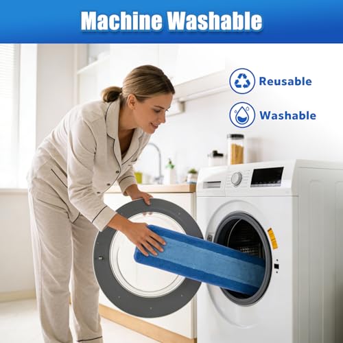 Microfiber Cleaning Pads for Bona Mop - 3 Pack, 18 Inch, Washable