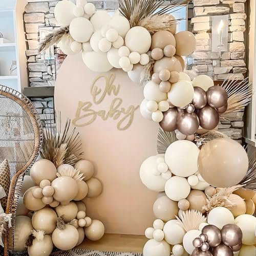 Oh Baby Felt Sign for Backdrop - Champagne Gold Party Decorations