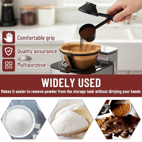2 Pack Powder Scoop Funnel for Protein & Coffee - Durable ABS