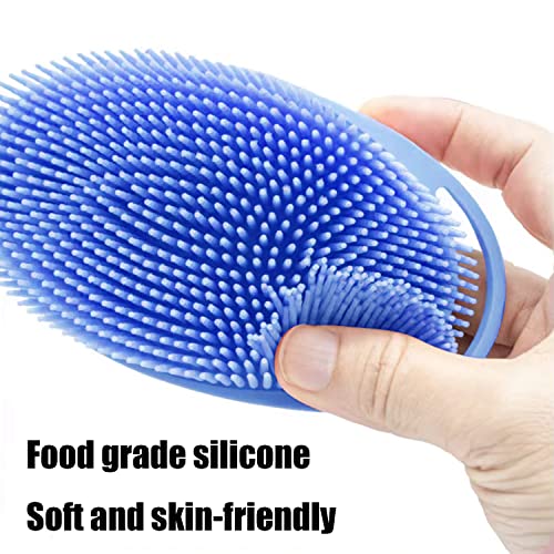 MR LION Silicone Body Scrubber & Exfoliating Shower Brush (3-Pack)