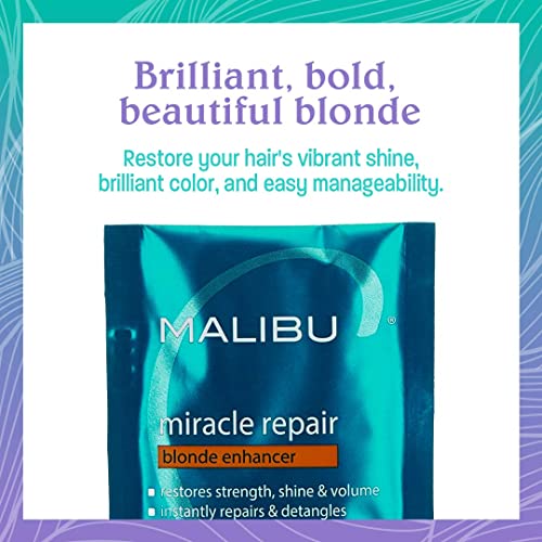 Malibu C Miracle Repair Blonde Enhancer Hair Treatment Packet