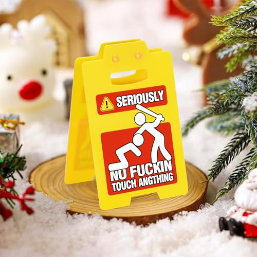 Funny Team Desk Sign - Creative Stress Relief Decor for Office