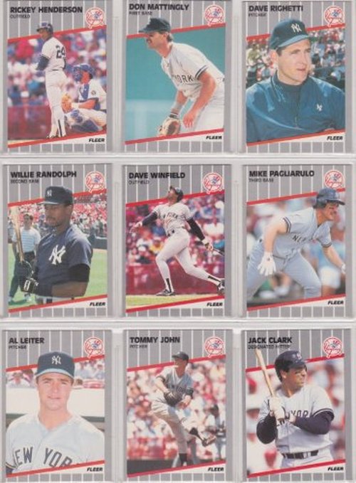 1989 Fleer Baseball Factory set