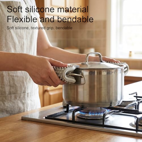 Silicone Dish Scrubber 3-in-1 Kitchen Sponge for Cleaning & Drying