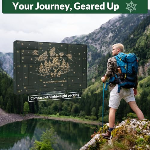 Survival Kit Advent Calendar for Men 2026 - Outdoor Emergency Gear Set