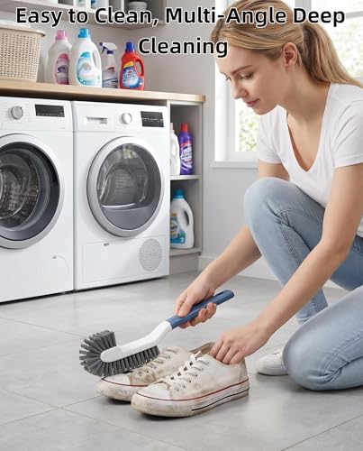 Blue Cleaning Brush Set - 3PCS Shoe & Laundry Scrub Brushes