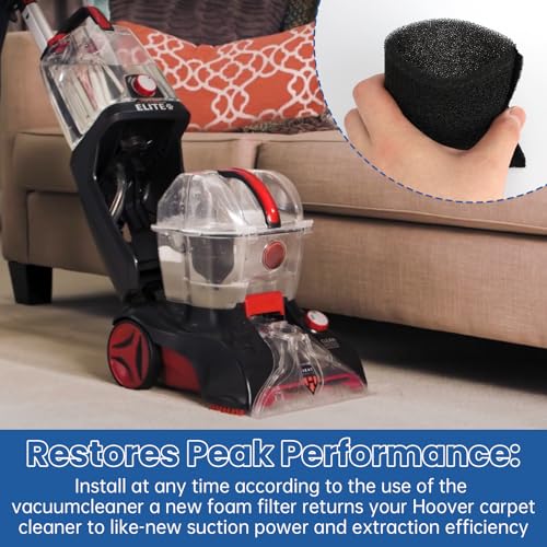2-Pack Foam Tank Filter for Hoover SteamVac F5800 Series Carpet Cleaners