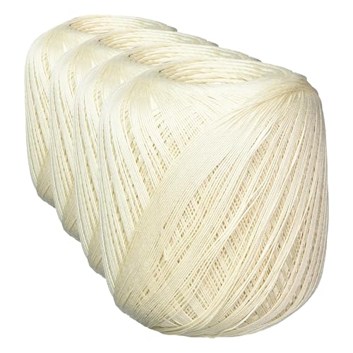 Red Heart Classic Size 10 Crochet Thread - 1000 Yards (4-Pack)