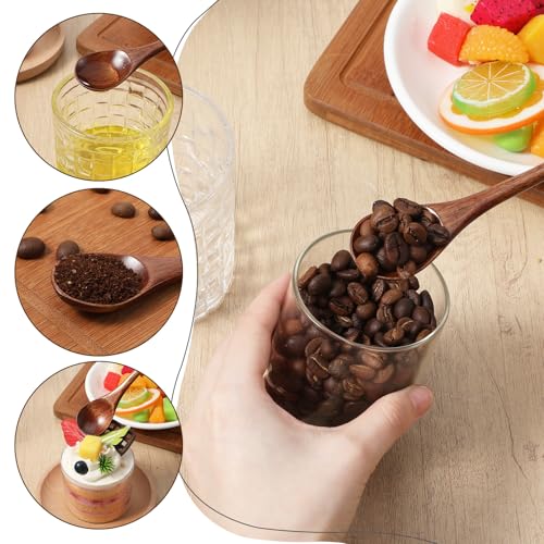 Wooden Honey Spoon Set - 2PCS Long Handle Stirring Spoons
