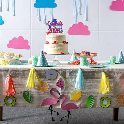 Class of 2026 Glitter Graduation Cake Topper