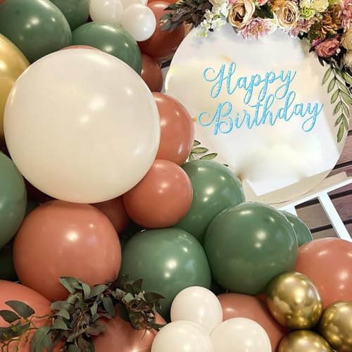 Pink & Green Balloon Garland Kit - 60pcs Sage & Dusty Pink Party Decor