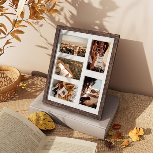Vittanly Rustic Brown 11x14 Collage Picture Frame for Wall Mounting