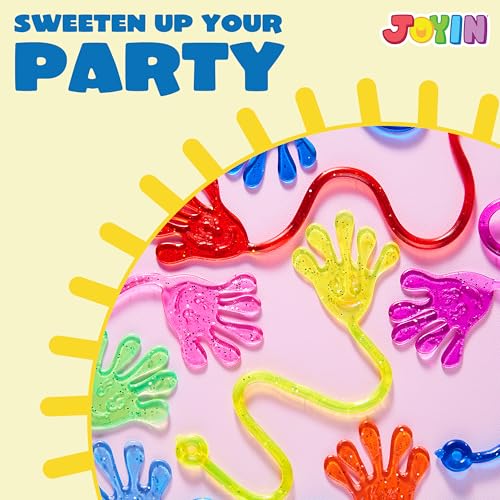 JOYIN 240-Pack Glitter Sticky Hands - Stretchy Party Favors for Kids