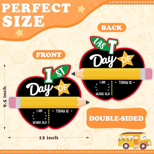 AmazingSpark Apple Shape First and Last Day of School Chalkboard