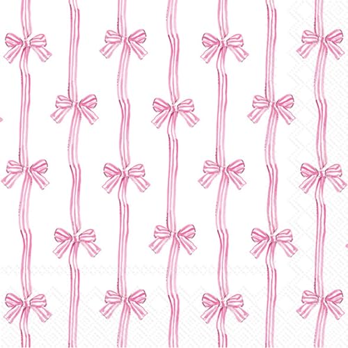 IHR Ideal Home Range Pink Party Napkins - 20-Count 3-Ply 6.5"
