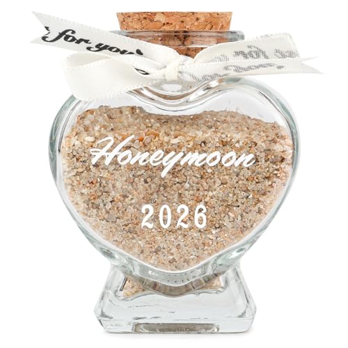 JKJYSJ Honeymoon Sand Keepsake Jar 2026 Wedding & Bridal Gift for Newlyweds