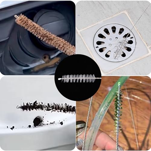 Mygeromon 2 PCS Flexible Drain Brush - Extra Long 59 Inch Cleaner