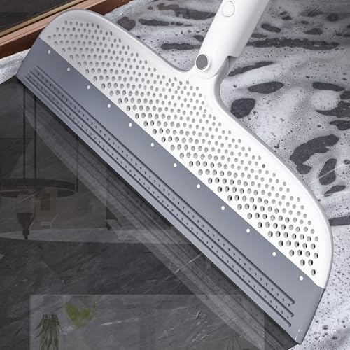 Pet Hair Removal Floor Squeegee Broom with 51.77" Handle