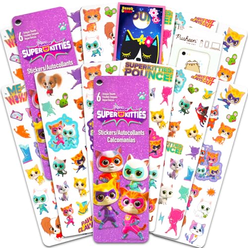 Disney Super Kitties Sticker Pack - 240 Stickers for Kids Party Favors
