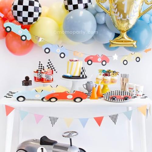 Rsstarxi Design 2 Race Car Cupcake Toppers - 24 Pack for Parties