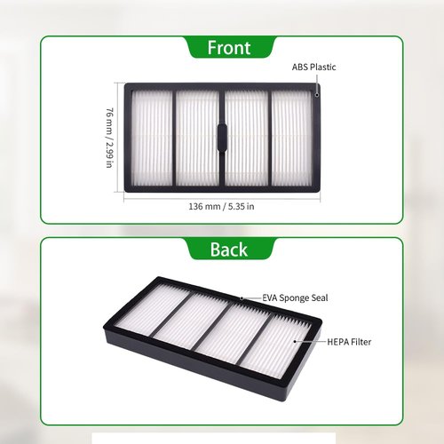 Neutop Replacement Filters Compatible with iRobot Roomba S Series S9 9150 S9+ Plus 9550 Robot Vacuums, 8-Pack.