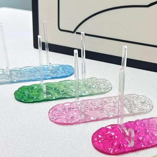 4 Pack Acrylic Easel Stands - Gradient Ripple Display Holders
