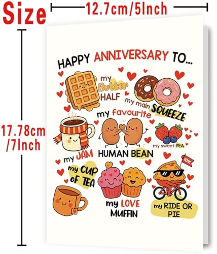 Asmallgf Anniversary Card 301 - Cute and Funny Gift for Couples