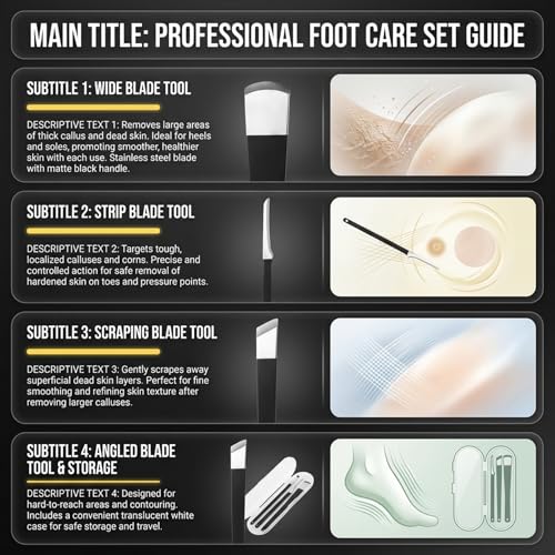 8-Piece Ingrown Toenail Removal Kit & Corrector Tool with Storage Box