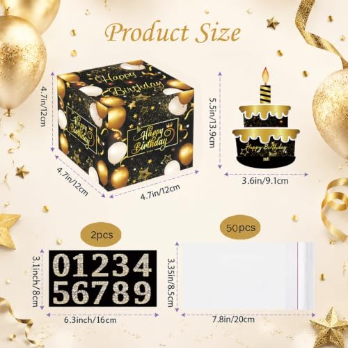 Creative Birthday Cash Surprise Box with Pull-Out Card
