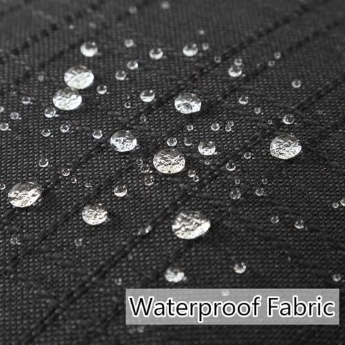 UGASA 18x18 Inch Outdoor Throw Pillow Covers (Pack of 2) - Black Plaid Waterproof Cushion Covers for Patio, Porch, Garden