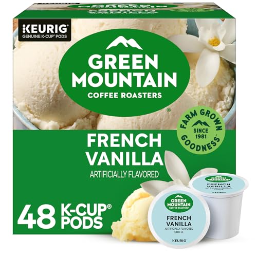 Green Mountain Coffee Roasters French Vanilla K-Cup Pods, 48 Count - Light Roast Coffee
