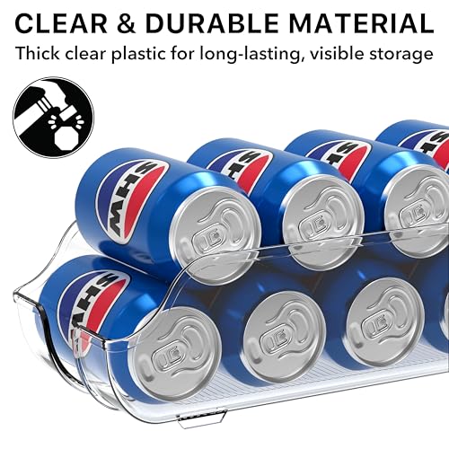 Simple Houseware Soda Can Organizer, 4 Pack for Standard 12 oz Cans