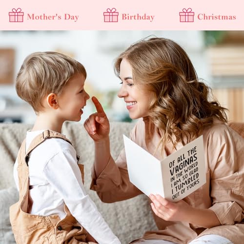 Funny Birthday Card for Mom - Unique Gag Gift from Kids