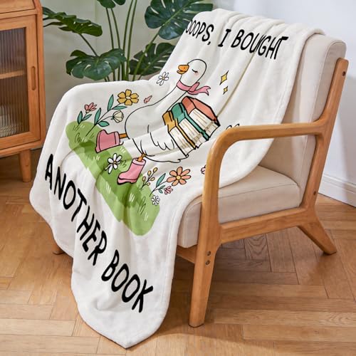 Book Lovers Flannel Reading Blanket - Book Loves Design, 50" x 60"