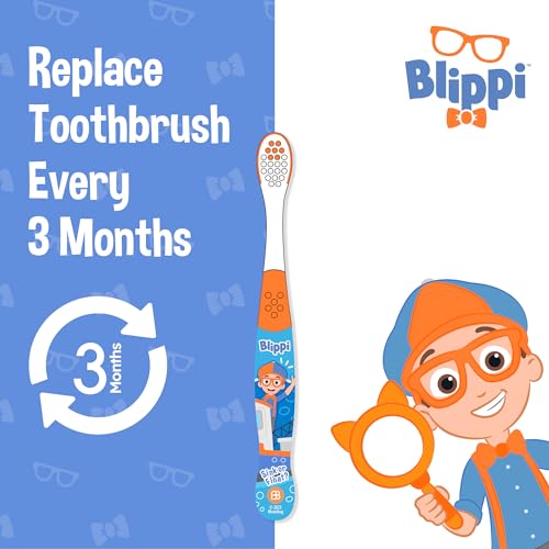 Brush Buddies Blippi Kids Toothbrush Set 6-Pack Soft Bristles for Toddlers