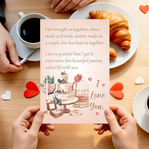 Vintage Anniversary Card for Husband & Wife - Heartfelt Message