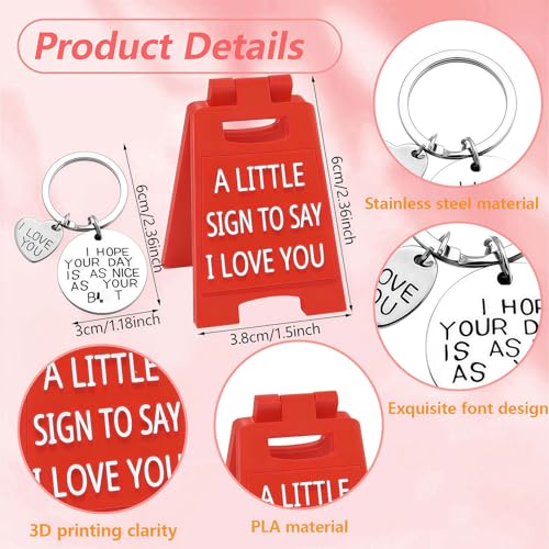 Mini I Love You Sign & Matching Keychain Set Valentine Gift