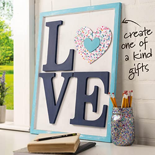 8" Unfinished Wood Letter for DIY Crafts - Plaid