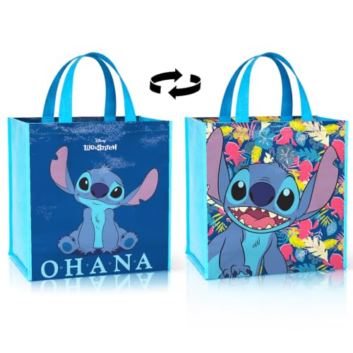 Disney Stitch Tote Bag Set - 2 Large Reusable Grocery Bags