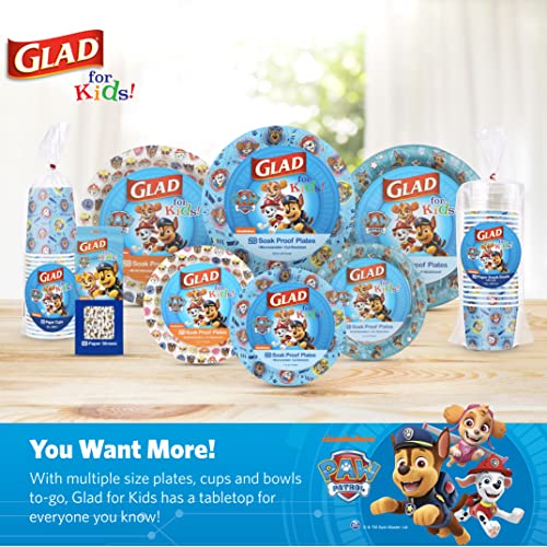 Glad Paw Patrol Paper Cups, 9 oz Soak-Proof Disposable Drink Cups, 40 Count