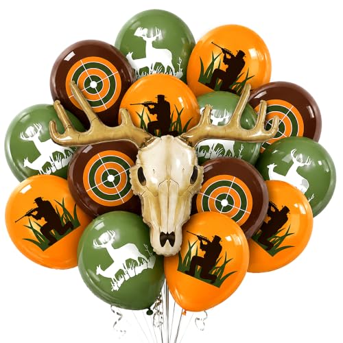 Deer Hunting Balloons Arch Garland Kit - 30pcs Camouflage Party Decor