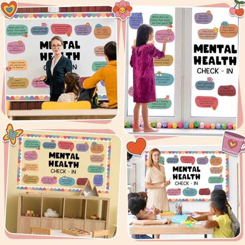 Mental Health Bulletin Board Set - Inspirational Classroom Decor