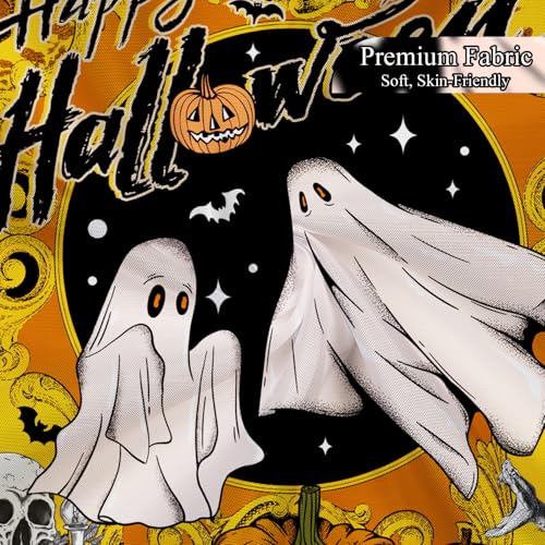 Gothic Halloween Shower Curtain - Waterproof Fabric, 72x72 inch