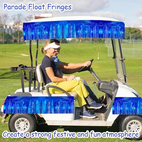 Glitter Royal Blue Fringe Garland - 2 Pack 10ft Party Decoration