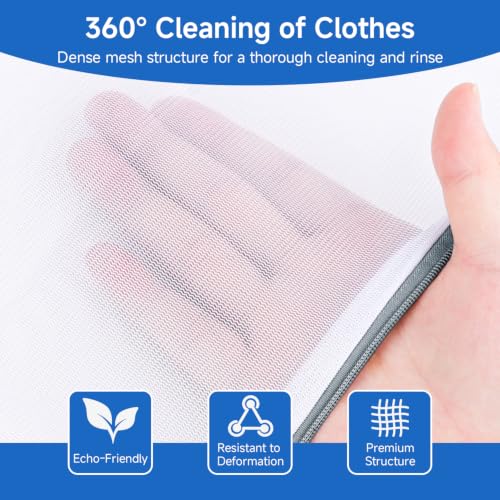 Teskyer 6 Pcs Mesh Laundry Bags Set for Delicates - 6 Sizes (1XXL, 1XL, 1L, 1M, 1S, 1Bra)